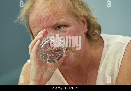 Mo Mowlam pictured at the Guardian Hay Festival 2002 Hay on Wye Powys Wales UK Stock Photo