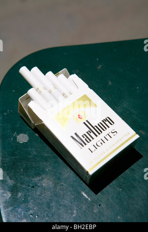 Marlboro cigarette and book of matches Stock Photo