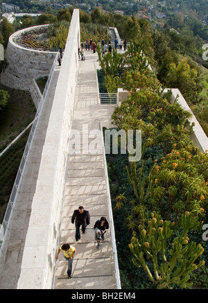 South Promontory Cactus Garden at the Getty Center, Los Angeles, California, USA. Stock Photo