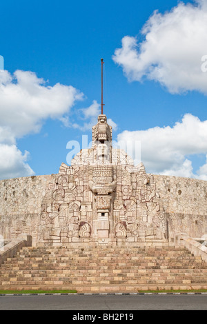 Monumento a la Bandera or Monument to the Homeland on Paseo de Montejo. Merida, Yucatan, Mexico. Stock Photo
