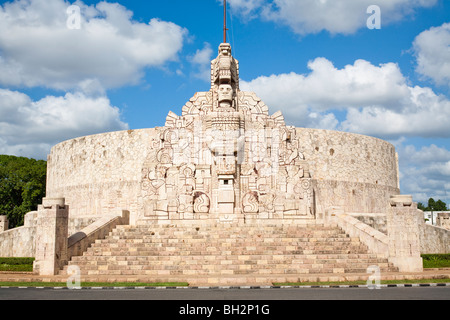 Monumento a la Bandera or Monument to the Homeland on Paseo de Montejo. Merida, Yucatan, Mexico. Stock Photo