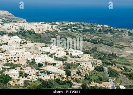 Xaghra, Aerial View, Gozo Island, Republic of Malta Stock Photo