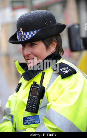 Female Pcso (police Community Support Officer) In Uniform In The Uk 