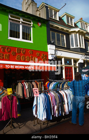 2nd hand clothes shop North Laine Brighton England UK Europe Stock Photo