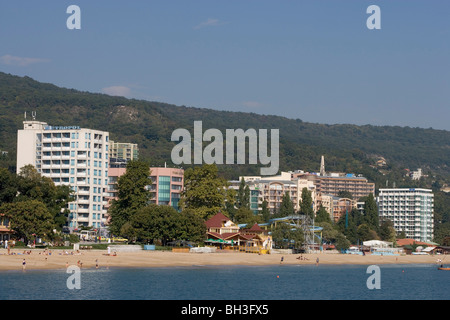 NUDIST BEACH ON THE BLACK SEA, GOLDEN SANDS, VARNA, BULGARIA, EUROPE