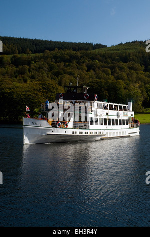 the pleasure cruiser teal on lake windermere,lake district,cumbria Stock Photo