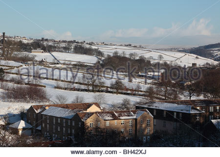 Former mill buildings now converted to housing Quemerford, Calne Stock