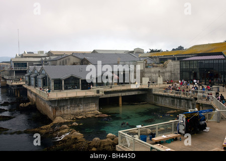Exterior of Monterey Bay Aquarium, Monterey California. Stock Photo