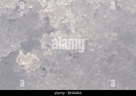 Melting snow crystals. Stock Photo