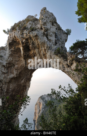 island of capri italy natural arch limestone Stock Photo - Alamy