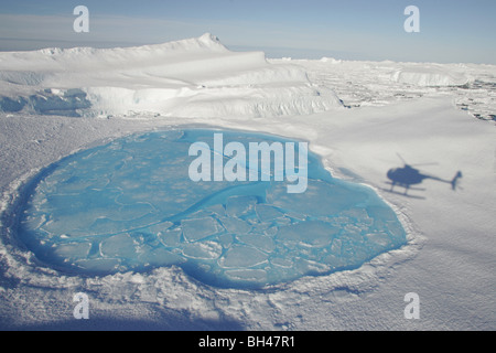 Icebergs in the Southern Ocean, off the coast of Antarctica. Stock Photo