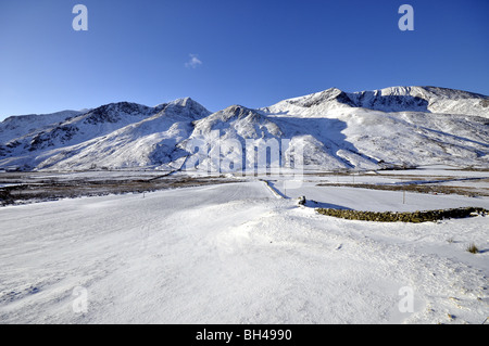Nant Ffrancon valley Carneddau North Wales Stock Photo