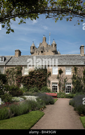 Garden arch at Cawdor castle in Nairn. Stock Photo