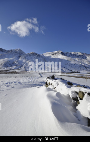 Nant Ffrancon valley Carneddau North Wales Stock Photo