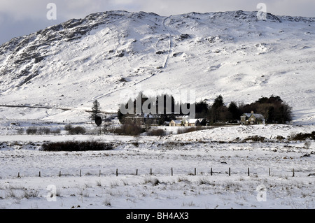 Pen-y-Gwryd Gwynedd North Wales Snowdonia  January 2010 Stock Photo