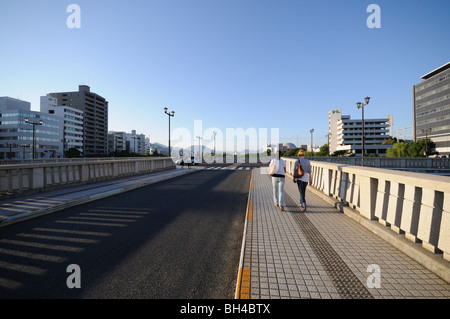 Aioi bridge. Hiroshima City. Hiroshima Prefecture. Japan Stock Photo