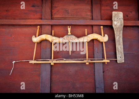 Village Lelic, traditional Serbian culture in West Serbia Stock Photo