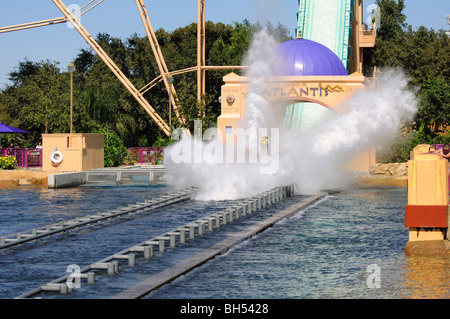 Roller coaster, SeaWorld, San Antonio, Texas Stock Photo - Alamy