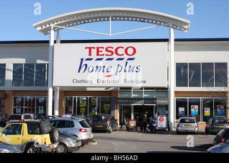 A Tesco Home Plus store on a retail park in Nottingham, England, U.K. Stock Photo