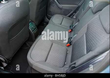 Rear seat Skoda Yeti SUV 2010 model Stock Photo