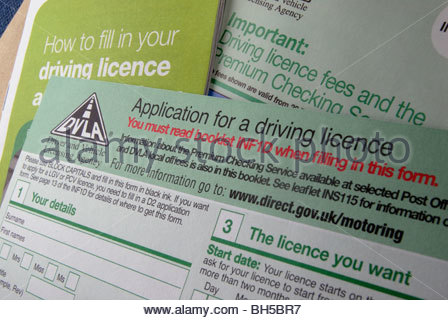 D1 driving licence form printable