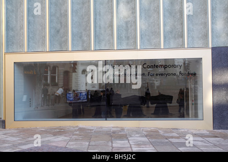 Nottingham Contemporary Art Centre at Weekday Cross in Nottingham. if you look carefully at the walls you can see they have inco Stock Photo