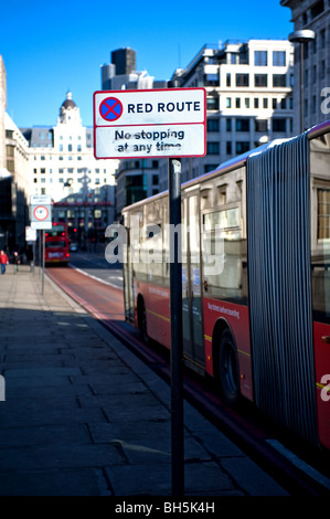 A traffic sign on a street in London.  Photo by Gordon Scammell Stock Photo