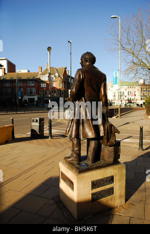 The Thomas Cook Statue London Road Leicester. Stock Photo