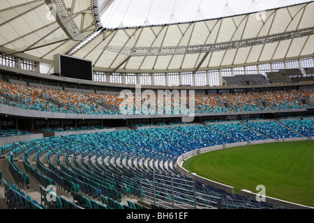 Seating inside the 2010 World Cup stadium Durban, Kwazulu Natal, South Africa. Stock Photo