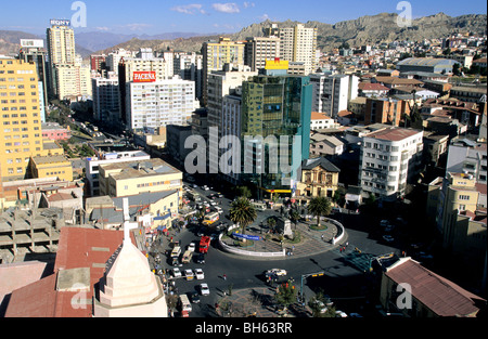 Estudiante square. La Paz. Bolivia Stock Photo