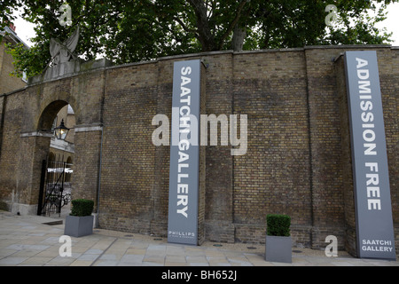 exterior of the duke of yorks headquarters now the saatchi gallery chelsea london uk Stock Photo