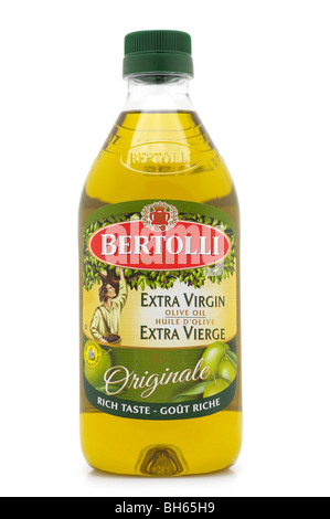 Bottle of Extra Virgin Olive Oil Stock Photo