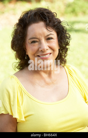 Portrait Of Smiling Senior Woman Stock Photo