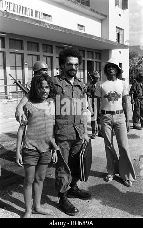 Jose Ramos-Horta with his younger brother later killed by the Indonesians during the war and 25 year occupation East Timor Stock Photo