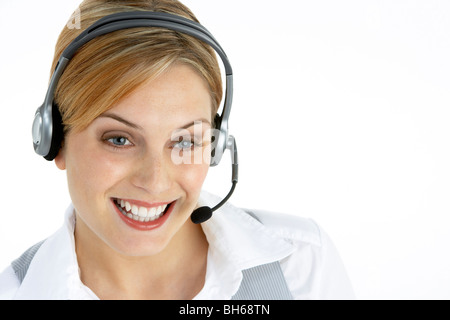 Attractive Customer Services Representative Stock Photo