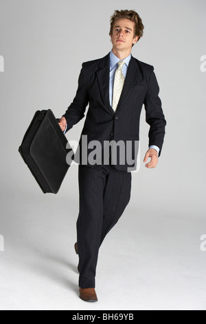 Full Length Portrait Of Businessman Stock Photo
