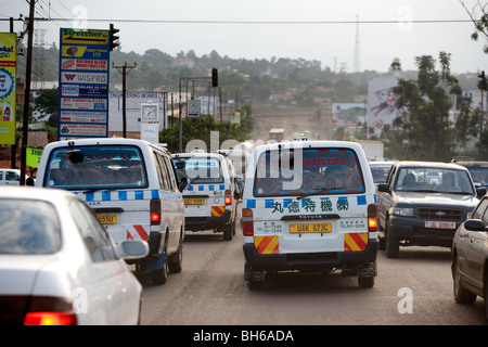 Early morning rush hour in Kampala, Uganda, Africa Stock Photo