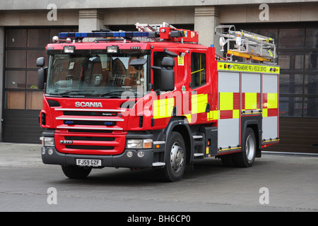 A fire & rescue tender outside Central Fire Station ...
