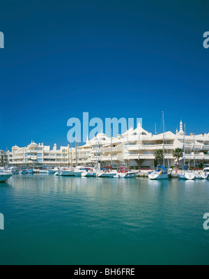 Malaga, Sailboat in the harbor at the Pier, Palmeral de las Sorpresas ...