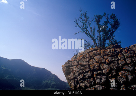 Drakensberg, Dragon mountains landscape in South Africa. Stock Photo