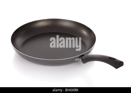 Teflon frying pan isolated on white background Stock Photo