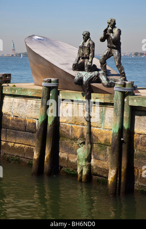 American Merchant Mariner's Memorial in downtown Manhattan, New York City Stock Photo