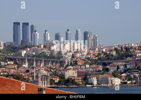 Business district Levent Istanbul Turkey Stock Photo