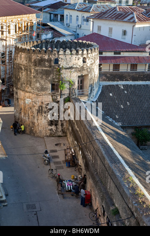 Stone Town, Zanzibar, Tanzania. Old Arab Fort. Stock Photo