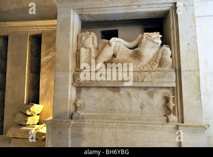 he tomb of Artaban in Palmyra,Syria Stock Photo