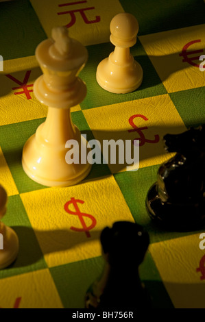 Financial concept currency trading game dealing Stock Photo