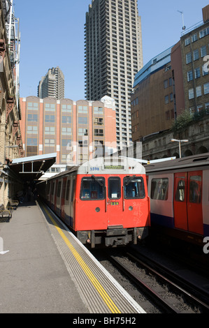 Barbican London Underground Metropolitan station, London, England, UK Stock Photo