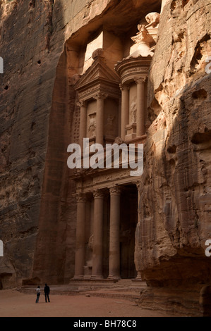 The Nabatean tombs of Petra, Jordan, were taken over by the Romans as they lay on the old frankincense trade routes.The Treasury Stock Photo