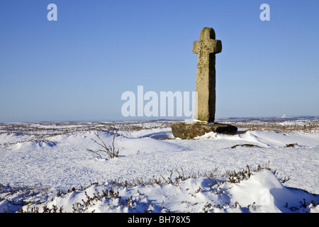 Old Ralph Cross, Westerdale Moor,  North York Moors National Park,  North Yorkshire Stock Photo