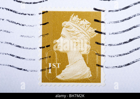 First class British postal stamp Stock Photo